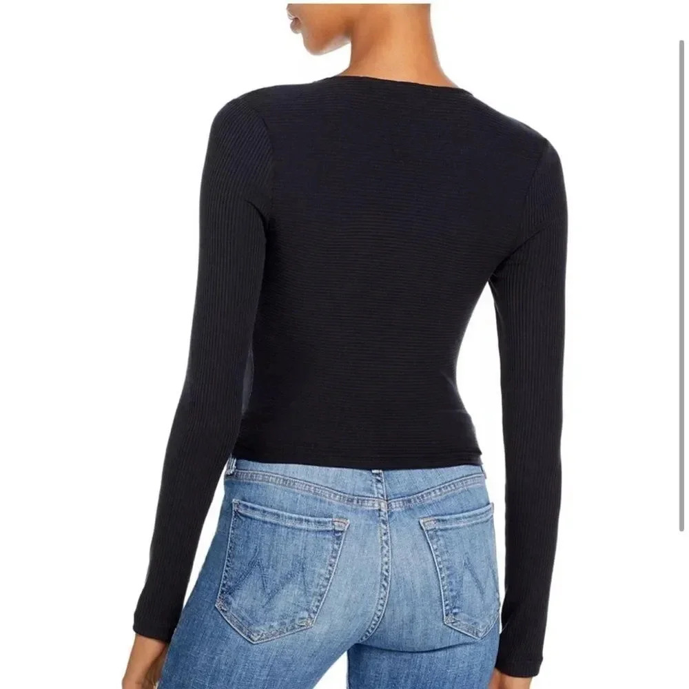NEW JONATHAN SIMKHAI STANDARD Rib Knit Bustier Top - Picture 14 of 14
